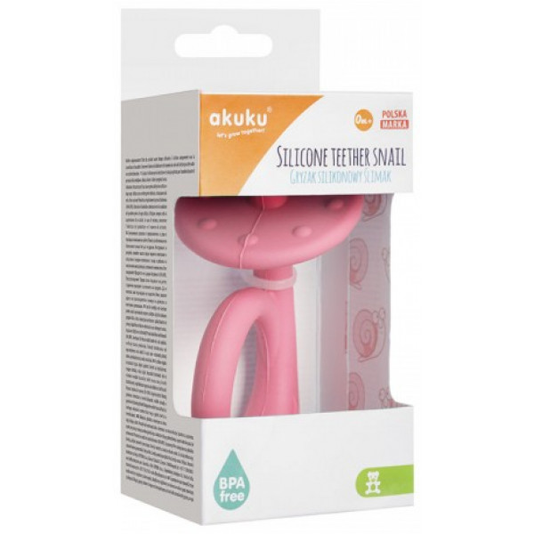 Фото - Прорезыватель Akuku Улитка Pink (A0115)