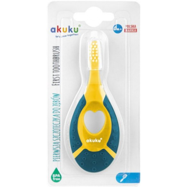 Фото - Зубна щітка мануальна дитяча Akuku 0-2 роки Blue (A0158)