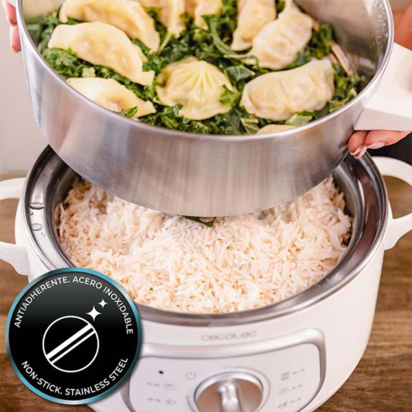 Фото - Пароварка Cecotec Vapovita SteelPot White (A01_EU01_100630)