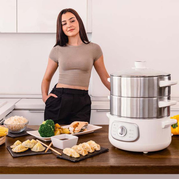 Фото - Пароварка Cecotec Vapovita SteelPot White (A01_EU01_100630)