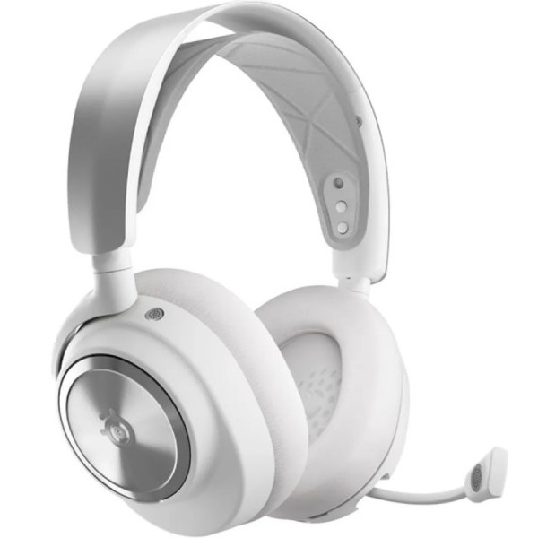 Фото - Гарнітура бездротова ігрова SteelSeries Arctis Nova Pro Wireless ANC White (61524)