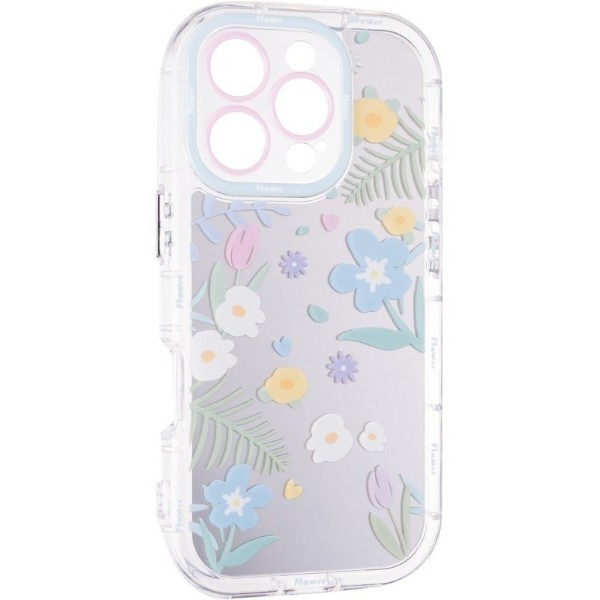 Фото - Чехол для смартфона Gelius Mirror Case for iPhone 16 Pro Flowers (101634)