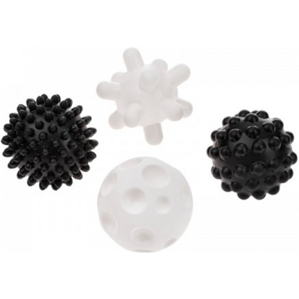 Фото - М'ячик для малюка Akuku Набір сенсорних кульок, чорно-білий (A0469)