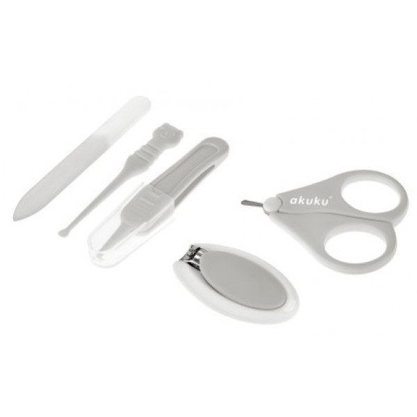 Фото - Набір дитячого манікюрного приладдя Akuku Яблуко (A0473)