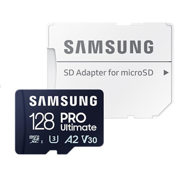 Фото - Карта пам'яті Samsung MICRO SDXC 128GB W/ADAPT (MB-MY128SA/WW_