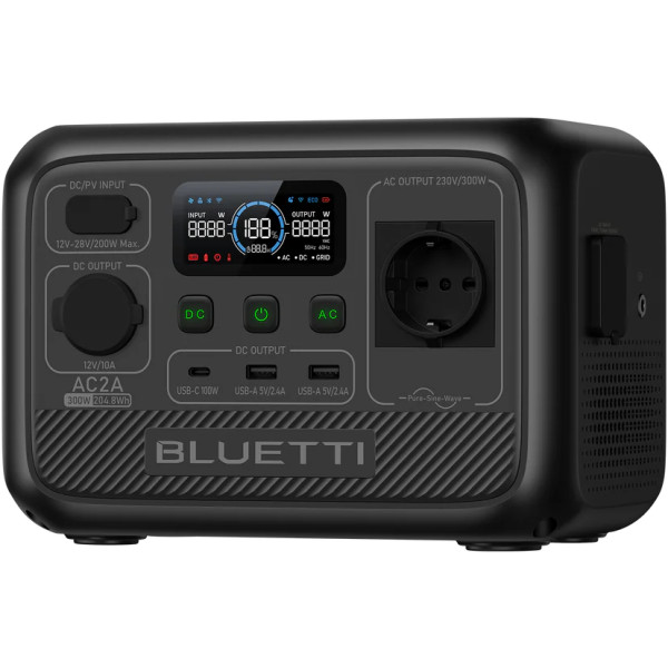 Фото - Зарядна станція універсальна Bluetti AC2A (300W, 204.8Wh)