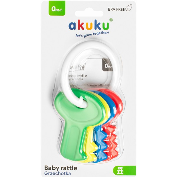 Фото - Брязкальце Akuku ключі кольрові (A0681)