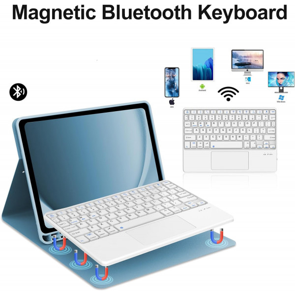 Фото - Чохол-клавіатура для планшета BeCover TouchPad for Apple iPad Air (4/5) 2020/2022 10.9" Light Blue (712372)