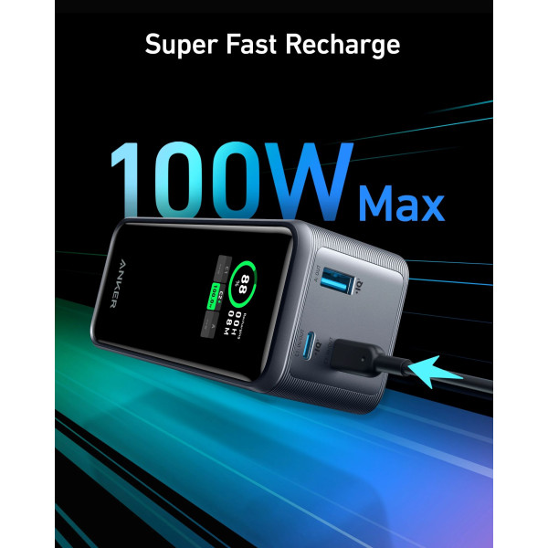 Фото - Батарея мобільна Anker Prime 20000 mAh 200W PD Black (A1336011)
