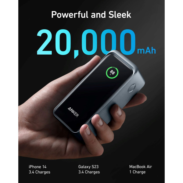 Фото - Батарея мобільна Anker Prime 20000 mAh 200W PD Black (A1336011)