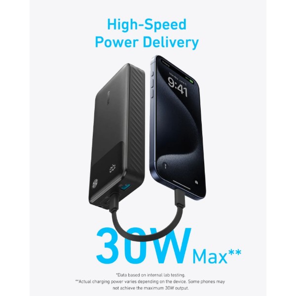 Фото - Батарея мобільна Anker PowerCore 20000 mAh 30W PD Black (A1384G11)