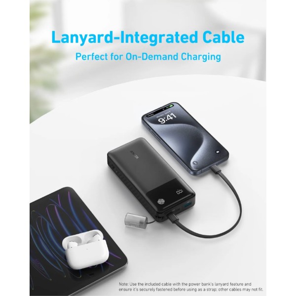 Фото - Батарея мобільна Anker PowerCore 20000 mAh 30W PD Black (A1384G11)
