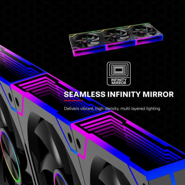 Фото - Корпусний вентилятор Xilence GAMING XPF360.ARGB PWM 3х120mm (XF072)