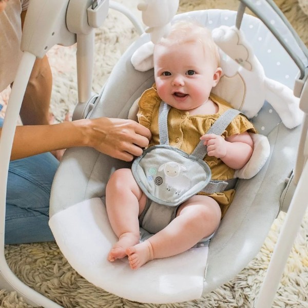 Фото - Крісло-гойдалка Ingenuity Comfort 2 Go - Cuddle Lamb (12184)