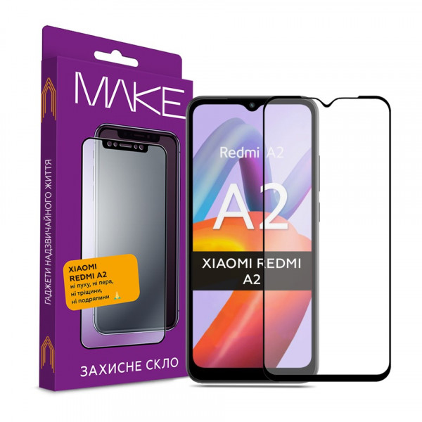 Фото - Захисне скло для смартфону MAKE FCFG Xiaomi Redmi A2 (MGF-XRA2)