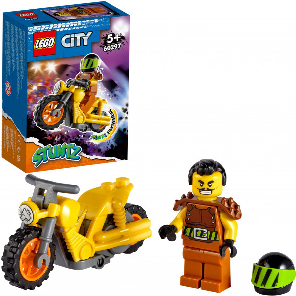 Фото - Конструктор LEGO City Stuntz Руйнівний трюковий мотоцикл (60297)