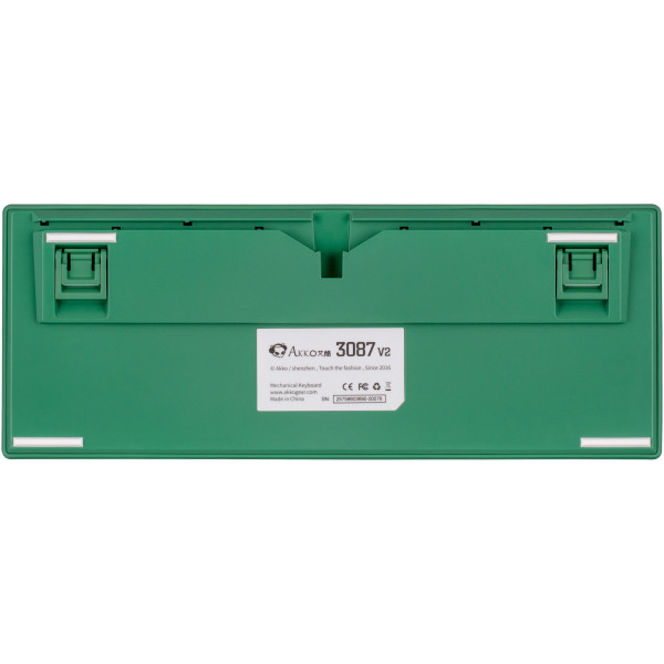 Фото - Клавіатура дротова Akko 3087 Matcha Red Bean Cherry MX Silent Red, USB-A, EN/UKR, No LED Green (A3087_MA_CSR)