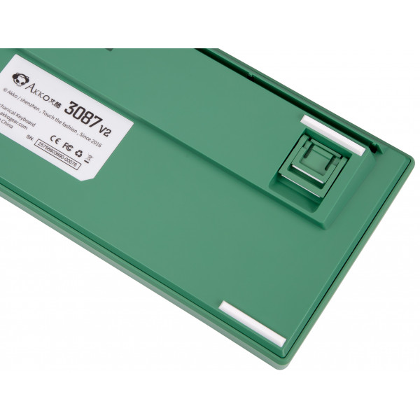 Фото - Клавіатура дротова Akko 3087 Matcha Red Bean Cherry MX Silent Red, USB-A, EN/UKR, No LED Green (A3087_MA_CSR)