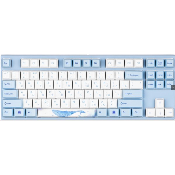Фото - Клавиатура проводная игровая Varmilo VEM87 Sea Melody EC V2 Ivy UA (A33A038B1A3A17A033)