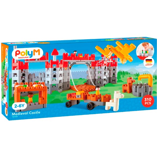 Фото - Пластиковый конструктор PolyM Средневековый замок 310 деталей (760026)