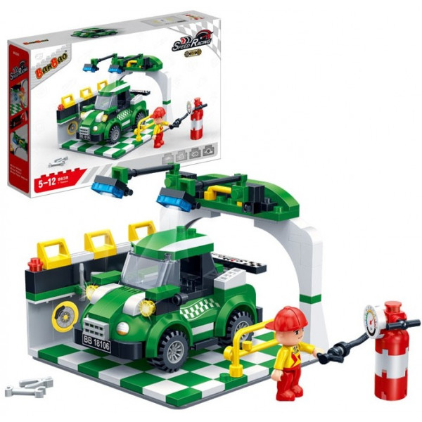 Фото - Пластиковий конструктор Banbao
"Швидкісні гонки" (217 Ел.) Зона накачування шин (8638)