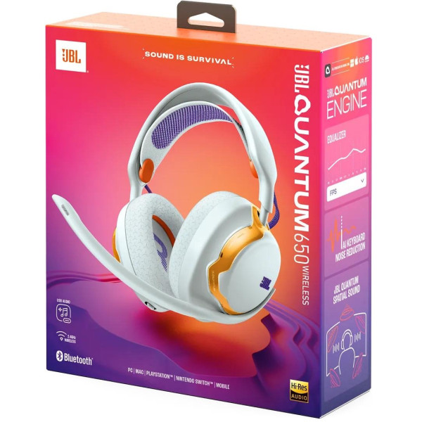 Фото - Гарнитура беспроводная игровая JBL Quantum 650 Teal (JBLQTUM650TEL)