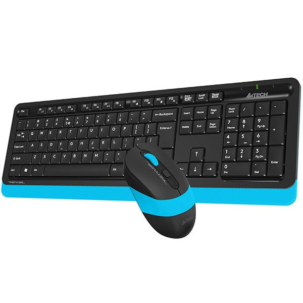 Фото - Уцінка - Клавіатура + миша бездротова A4tech FG1010 (Blue) #