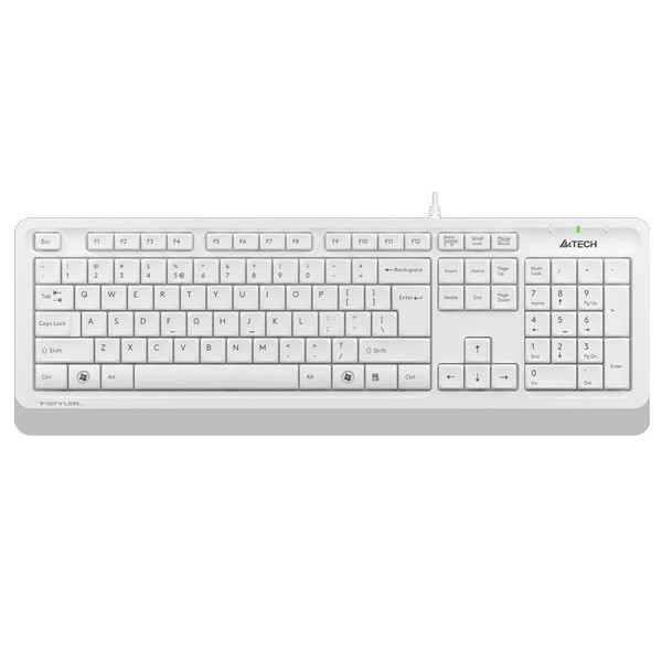 Фото - Клавіатура дротова A4tech FK10 (White)