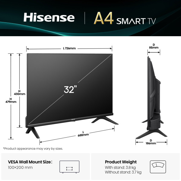 Фото - Телевизор Hisense 32A4Q