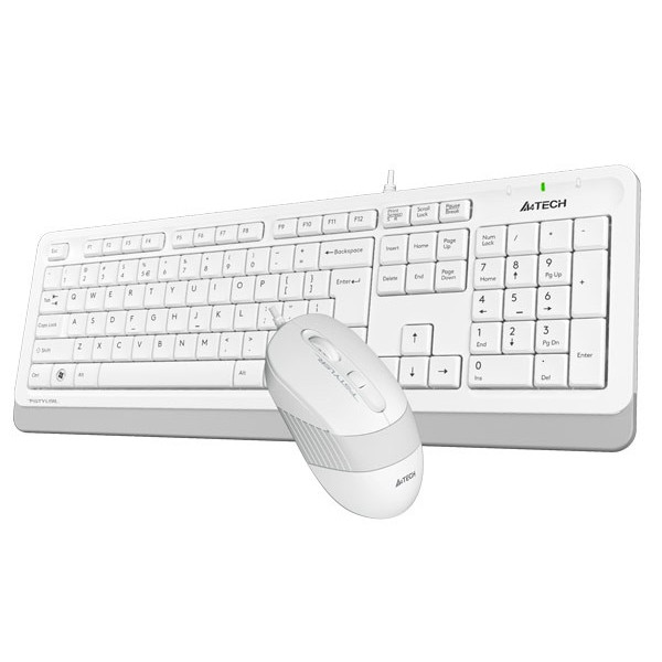 Фото - Клавіатура+миша A4tech F1010 (White)