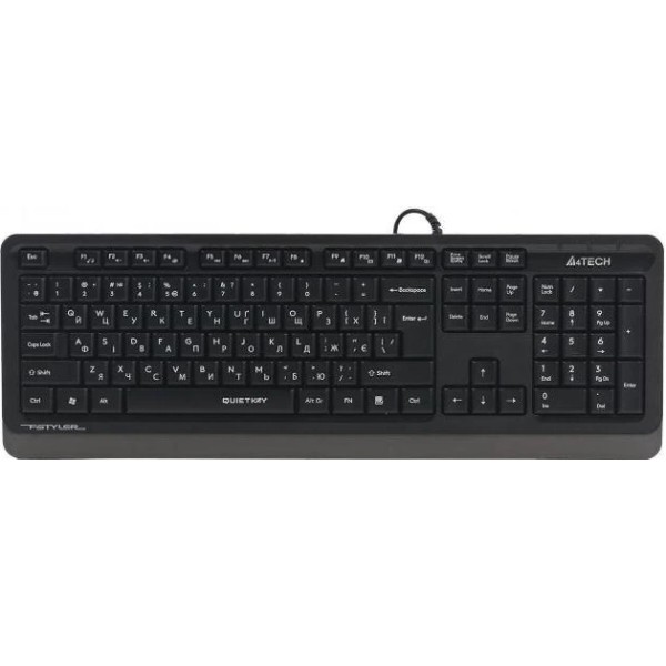 Фото - Клавіатура дротова A4tech FK10Q (Grey)