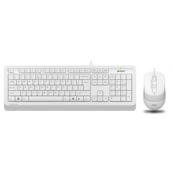 Фото - Клавіатура+миша A4tech F1010 (White)