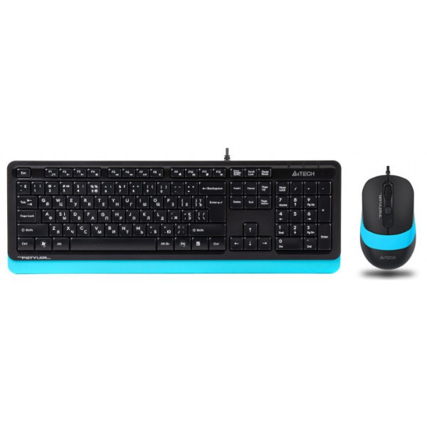 Фото - Клавиатура+мышь A4tech F1010 (Blue)