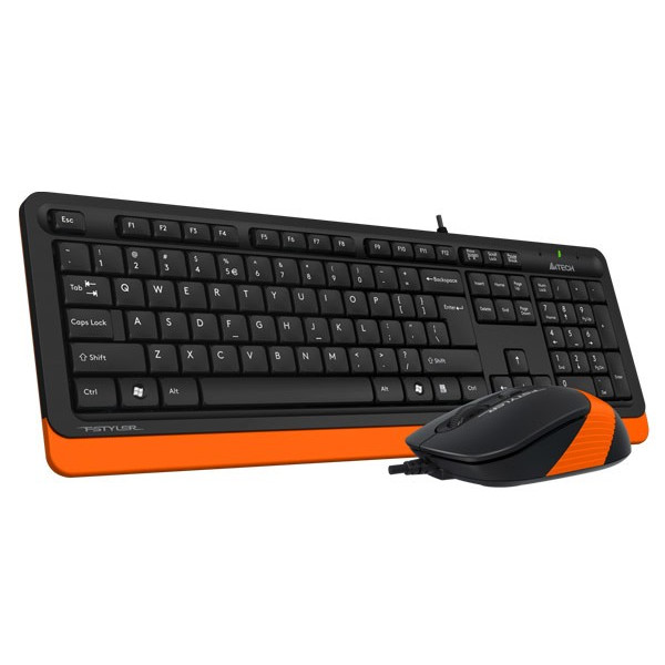 Фото - Клавіатура+миша A4tech F1010 (Orange)