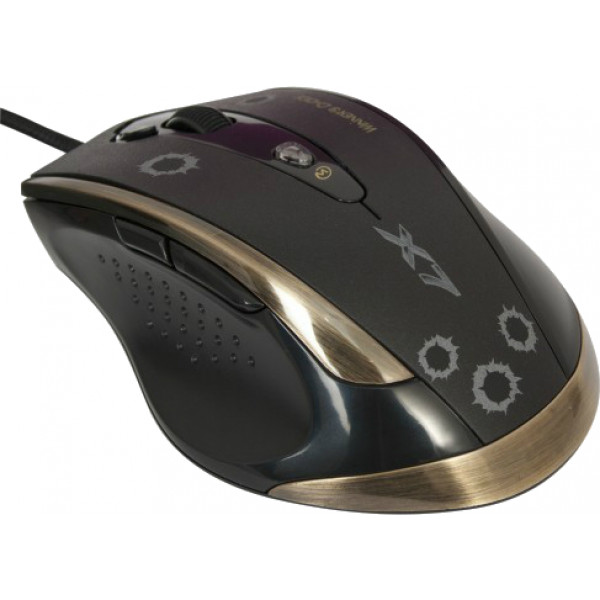 Фото - Миша дротова A4tech F3 USB (Black+Gold)