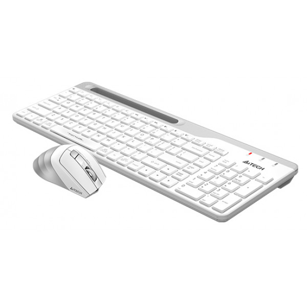 Фото - Клавіатура + миша бездротова A4tech FB2535C Icy White