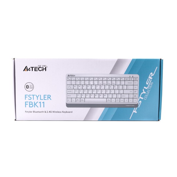 Фото - Клавиатура беспроводная A4tech FBK11 White