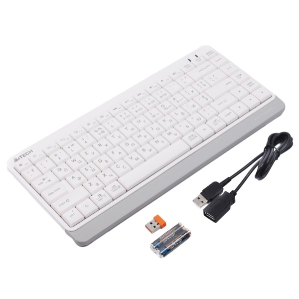 Фото - Клавиатура беспроводная A4tech FBK11 White