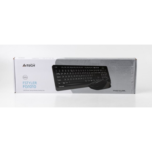 Фото - Клавіатура + миша бездротова A4tech FG1010 (Grey)
