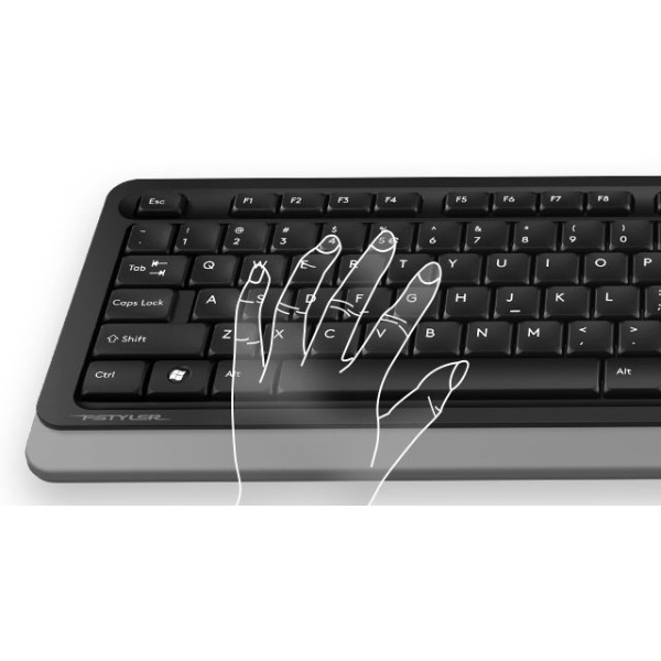 Фото - Клавіатура + миша бездротова A4tech FG1010 (Grey)