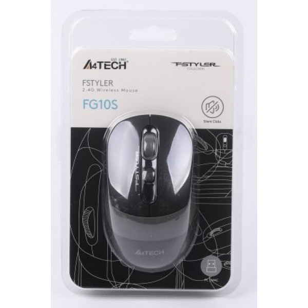 Фото - Мышь беспроводная A4tech FG10s (Grey)