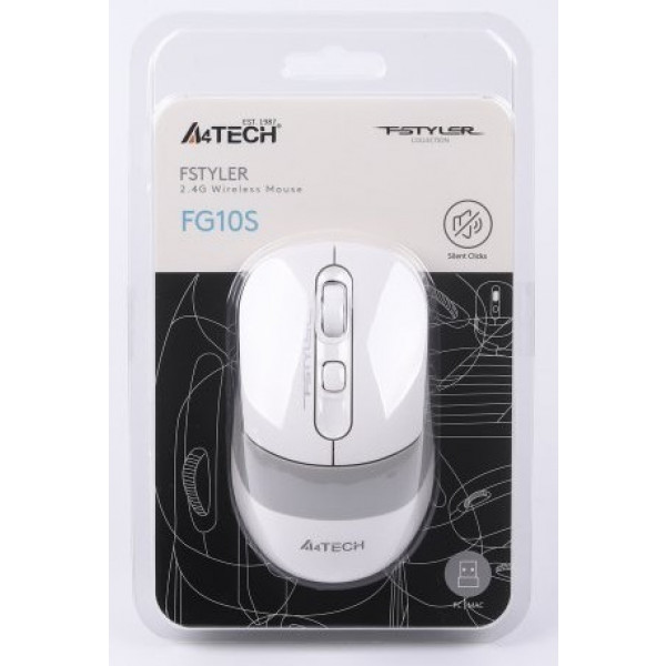 Фото - Миша бездротова A4tech FG10s (White)