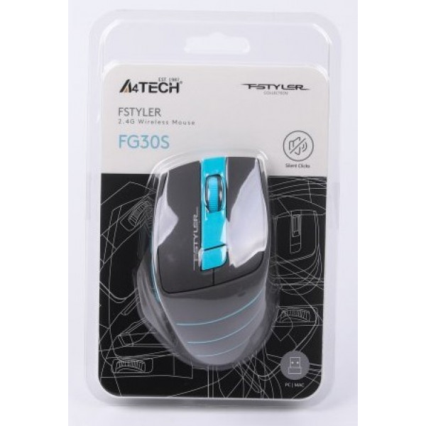 Фото - Миша бездротова A4tech FG30s (Blue)