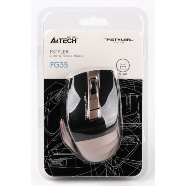 Фото - Миша бездротова A4tech FG35 (Bronze-Black)