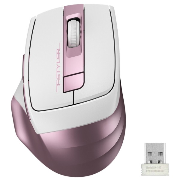 Фото - Миша бездротова A4tech FG35 (White-Pink)