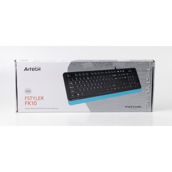 Фото - Клавиатура проводная A4tech FK10 (Blue)
