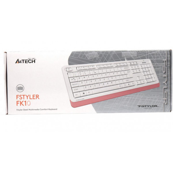 Фото - Клавиатура проводная A4tech FK10 Pink