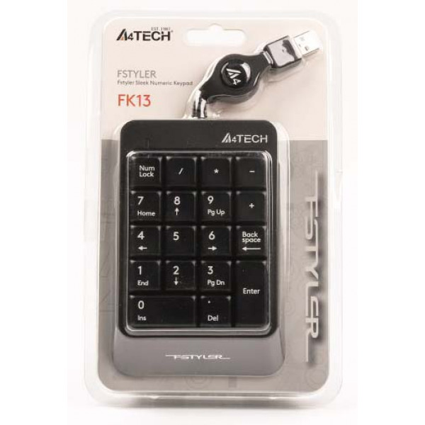 Фото - Клавиатура проводная A4tech FK13 (Grey)