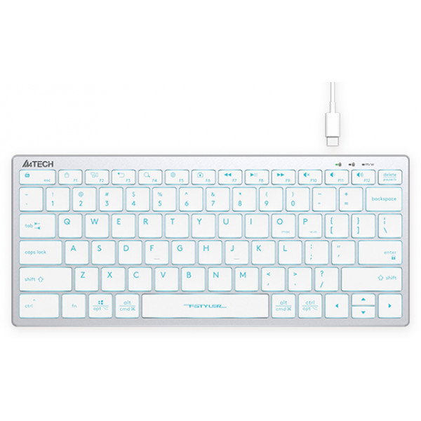 Фото - Клавиатура проводная A4tech FX61 USB White