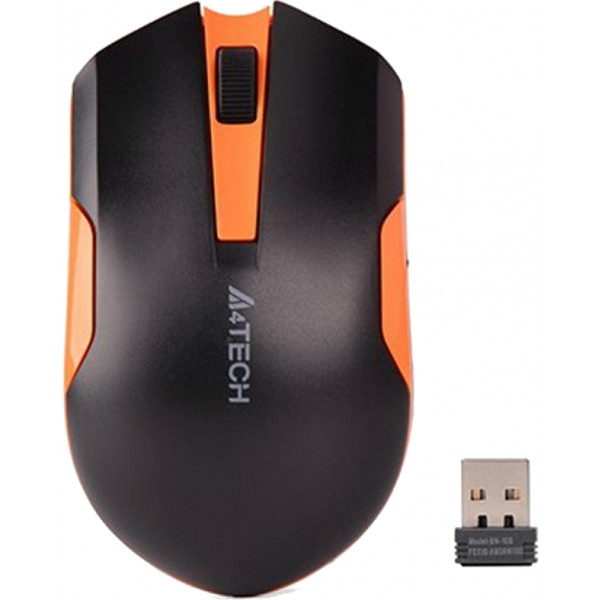 Фото - Миша бездротова A4tech G3-200N (Black+Orange)